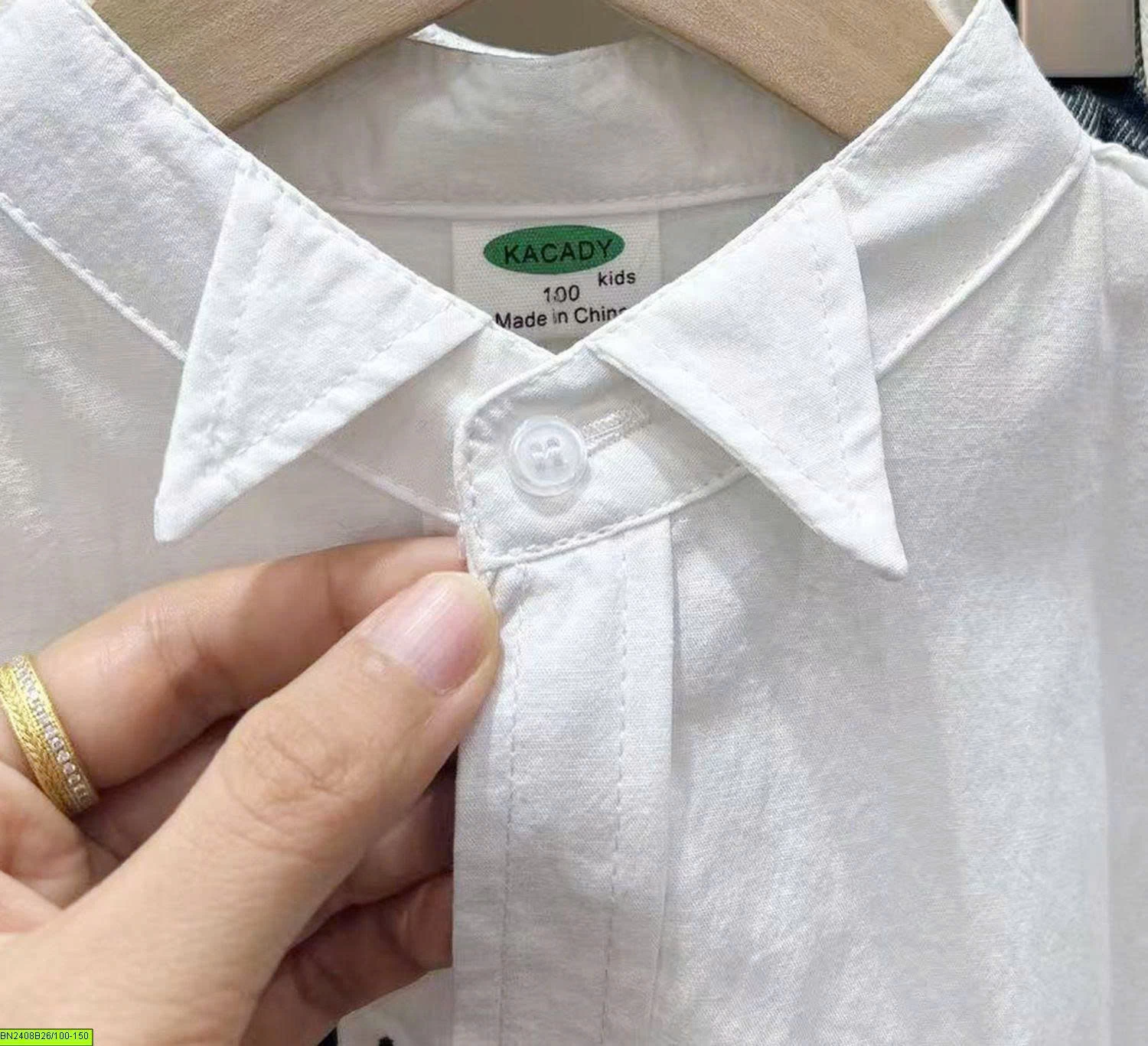 ÁO SƠ MI CHỮ LUCK HÃNG KACADY