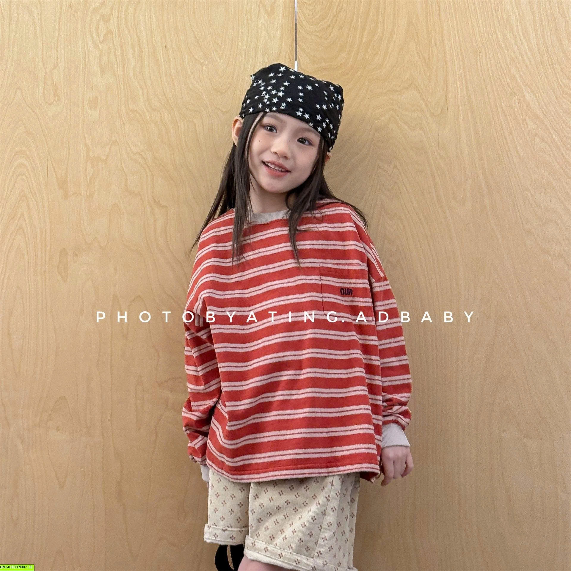ÁO THUN KẺ TÚI NGỰC 7082 ADBABY