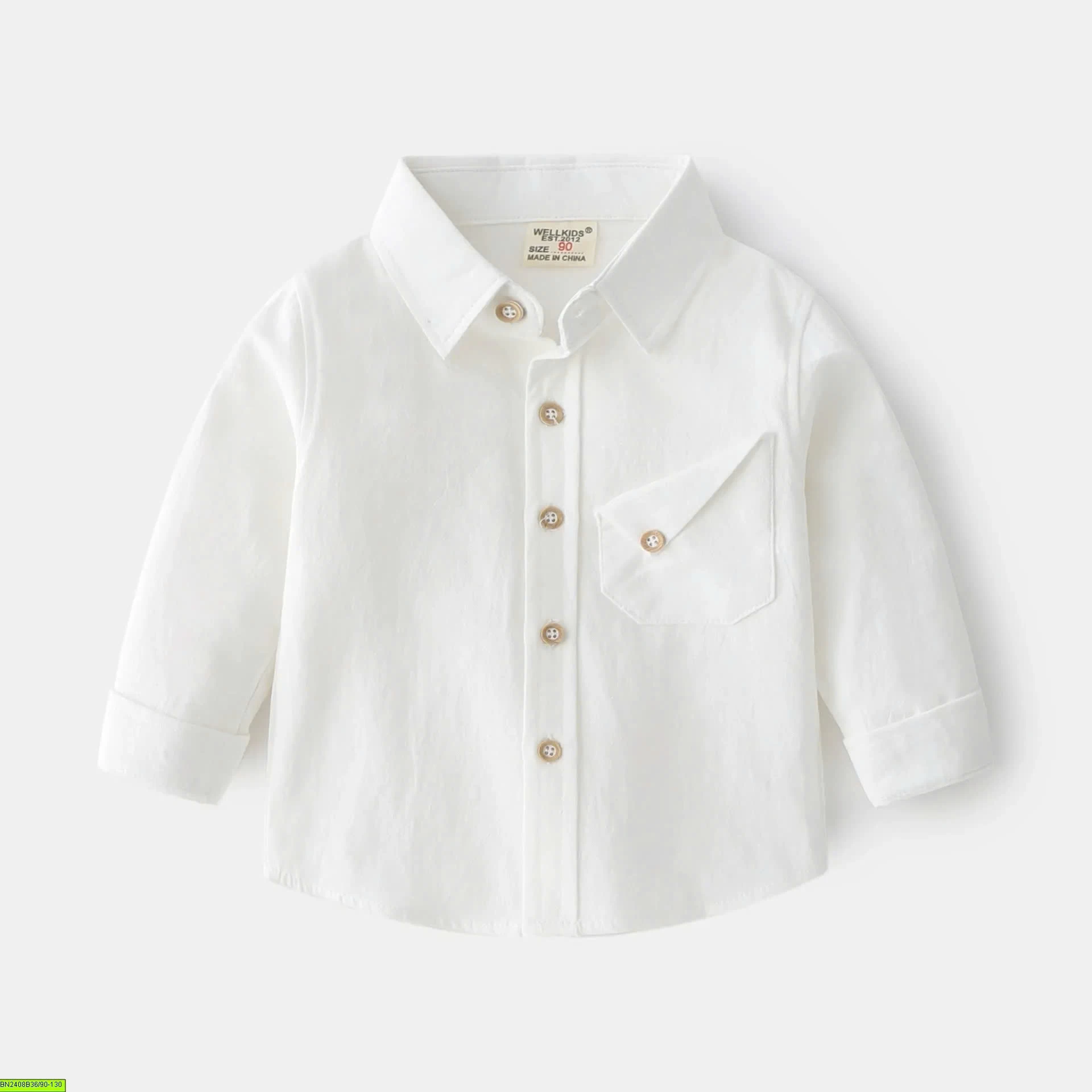 ÁO SƠ MI TÚI BẺ CHÉO WELLKIDS