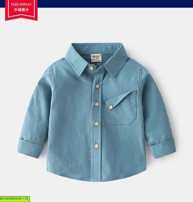 ÁO SƠ MI TÚI BẺ CHÉO WELLKIDS