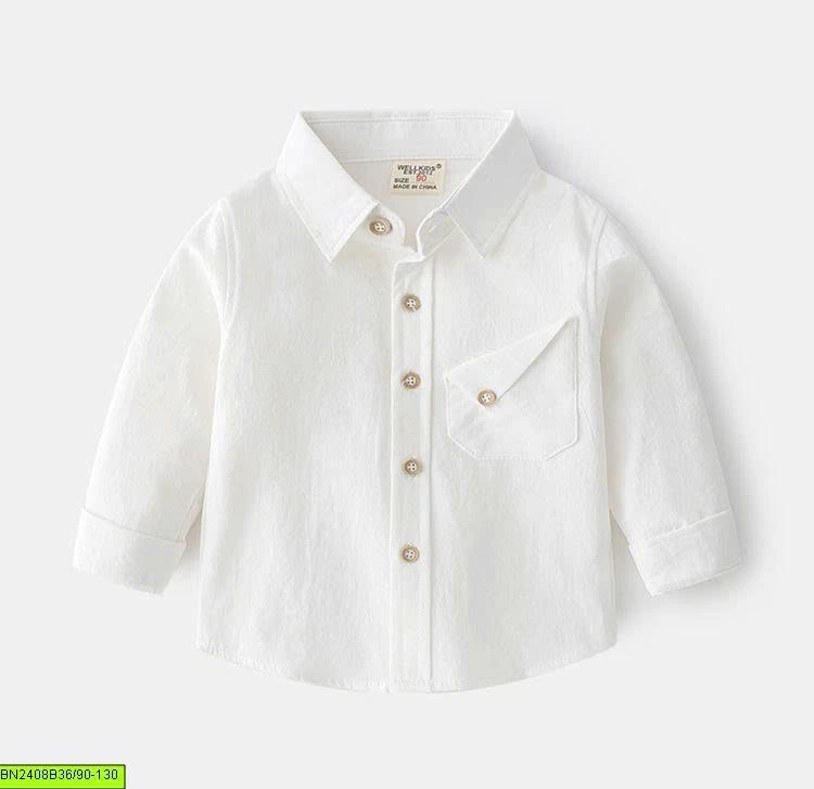 ÁO SƠ MI TÚI BẺ CHÉO WELLKIDS