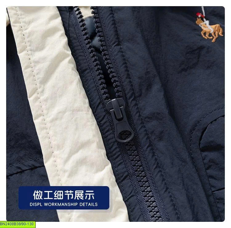 ÁO KHOÁC PHAO PHỐI CỔ LOGO NGỰA