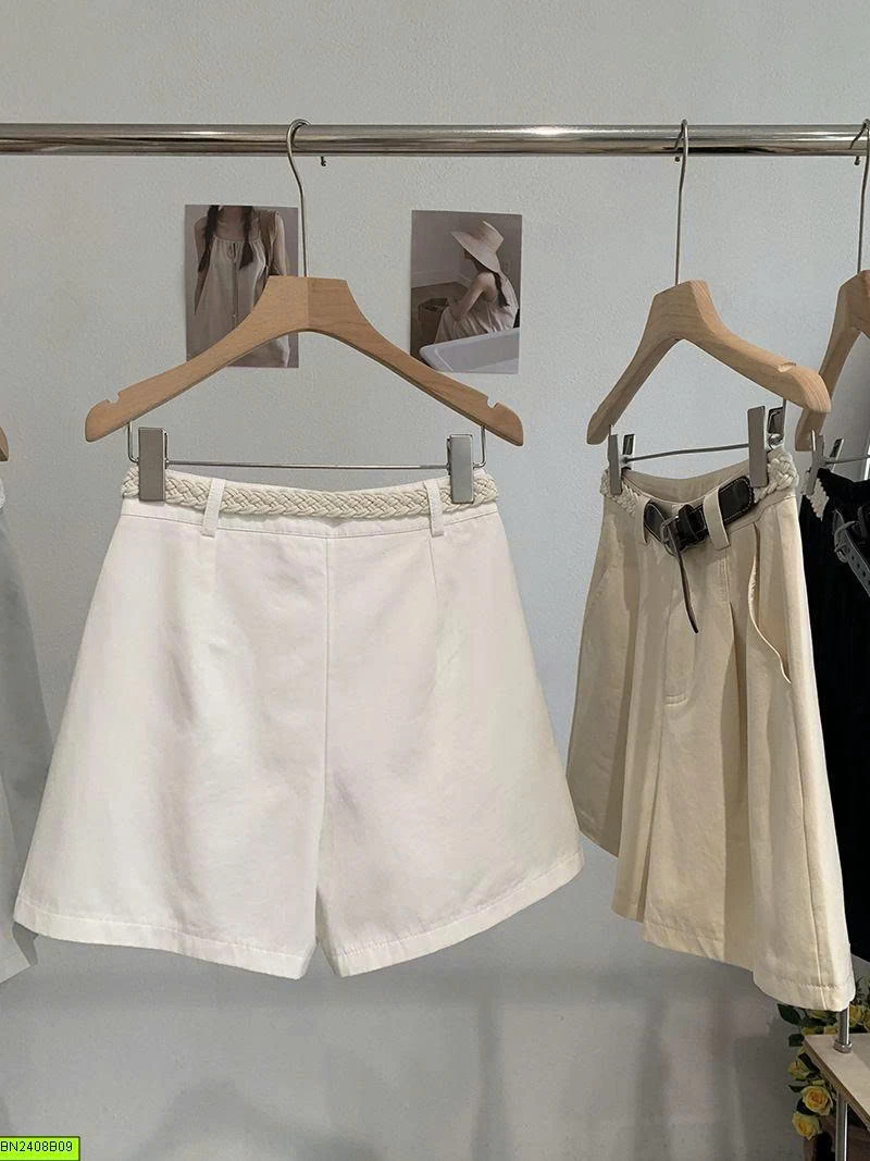 QUẦN SHORT NỮ KÈM THẮT LƯNG