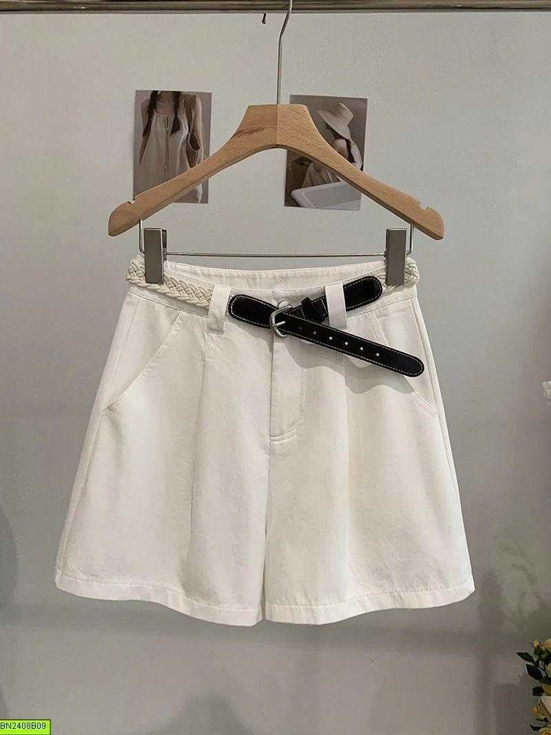 QUẦN SHORT NỮ KÈM THẮT LƯNG