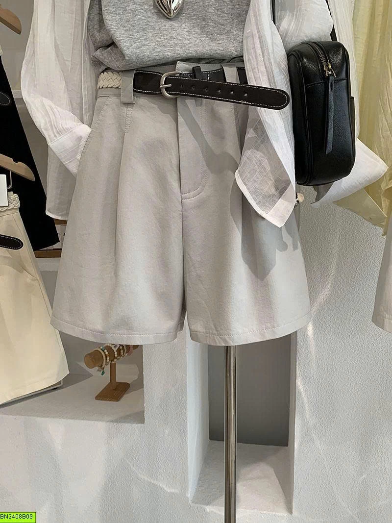 QUẦN SHORT NỮ KÈM THẮT LƯNG