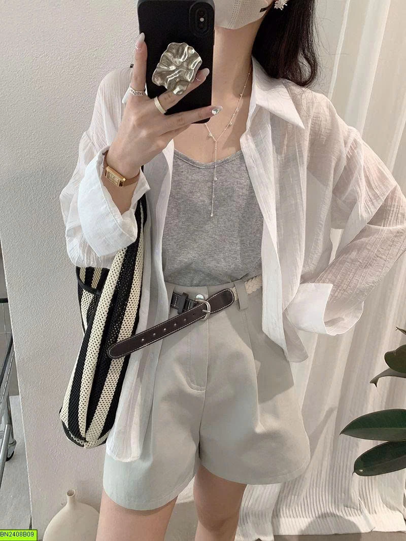 QUẦN SHORT NỮ KÈM THẮT LƯNG