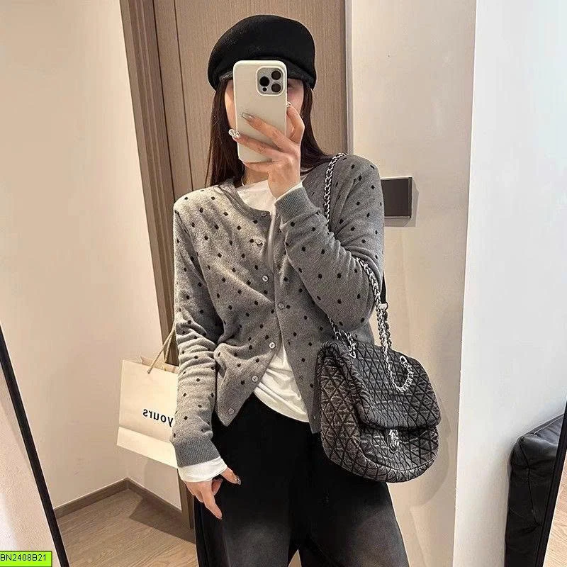 CARDIGAN CHẤM BI