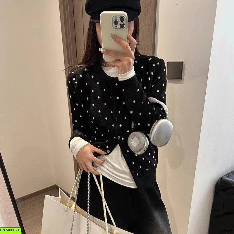 CARDIGAN CHẤM BI