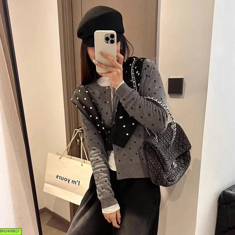 CARDIGAN CHẤM BI