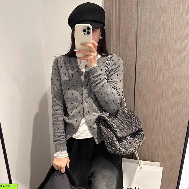 CARDIGAN CHẤM BI