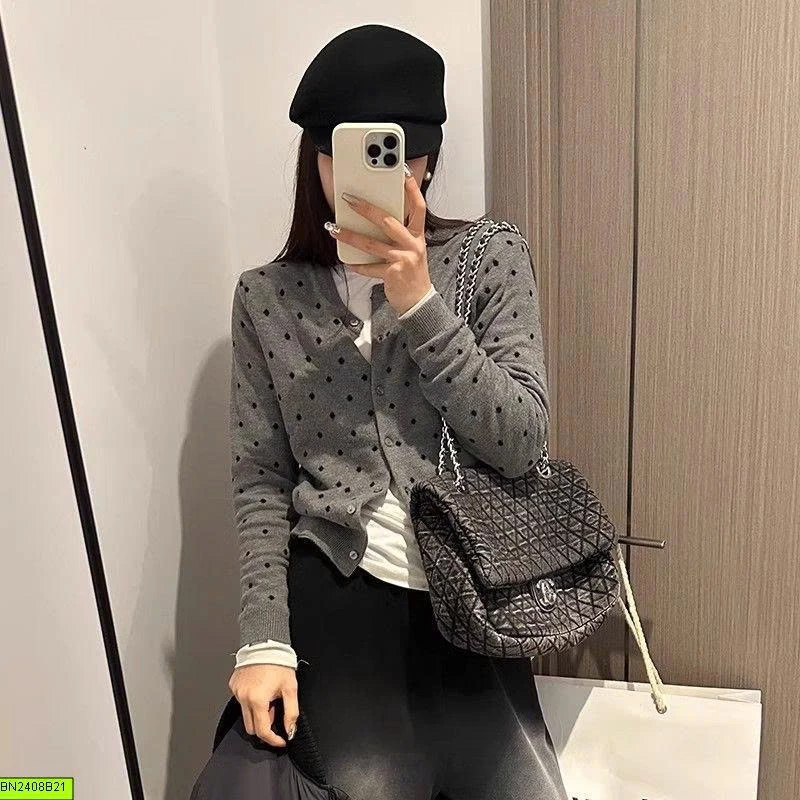 CARDIGAN CHẤM BI