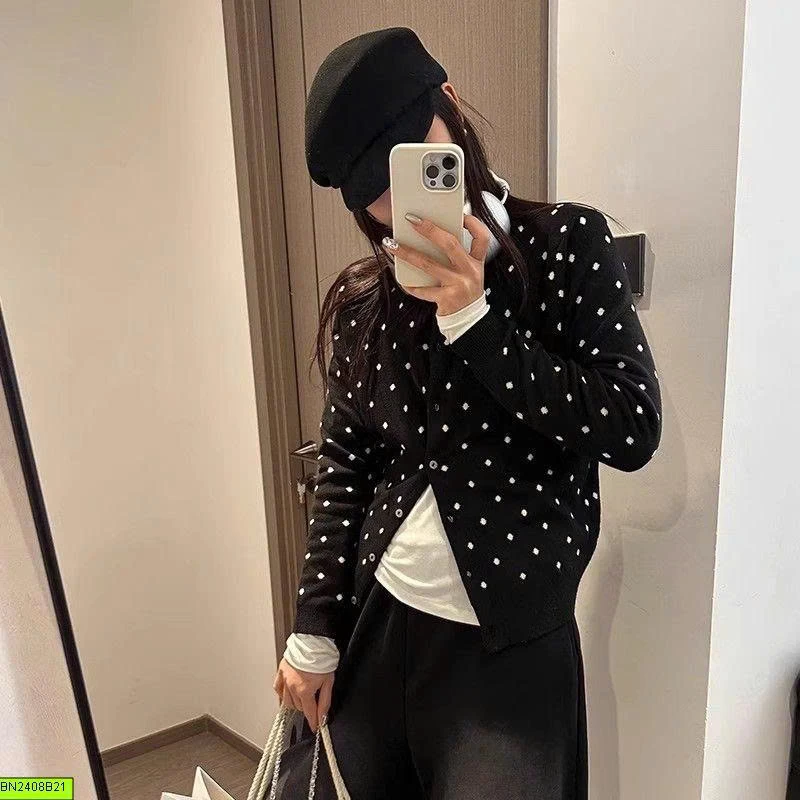 CARDIGAN CHẤM BI