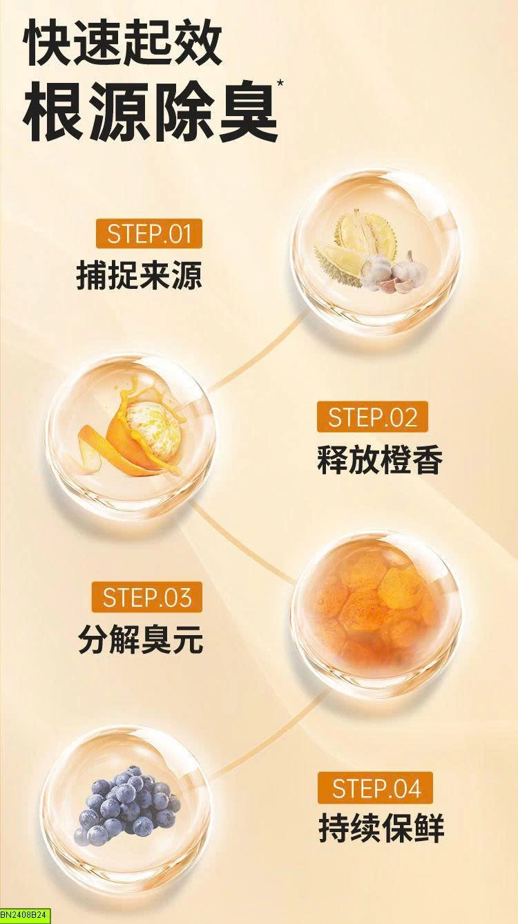 COMBO 3 HỘP KHỬ MÙI TỦ LẠNH HƯƠNG CAM