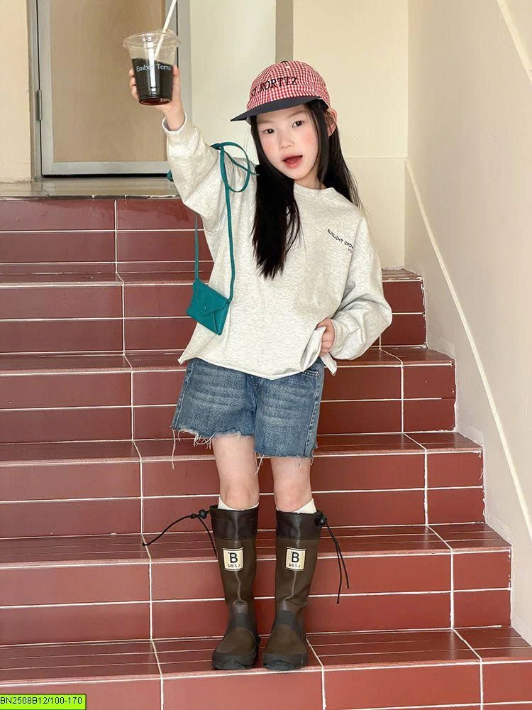 SET ÁO SUNLIGHT + QUẦN SHORT JEAN AMBB