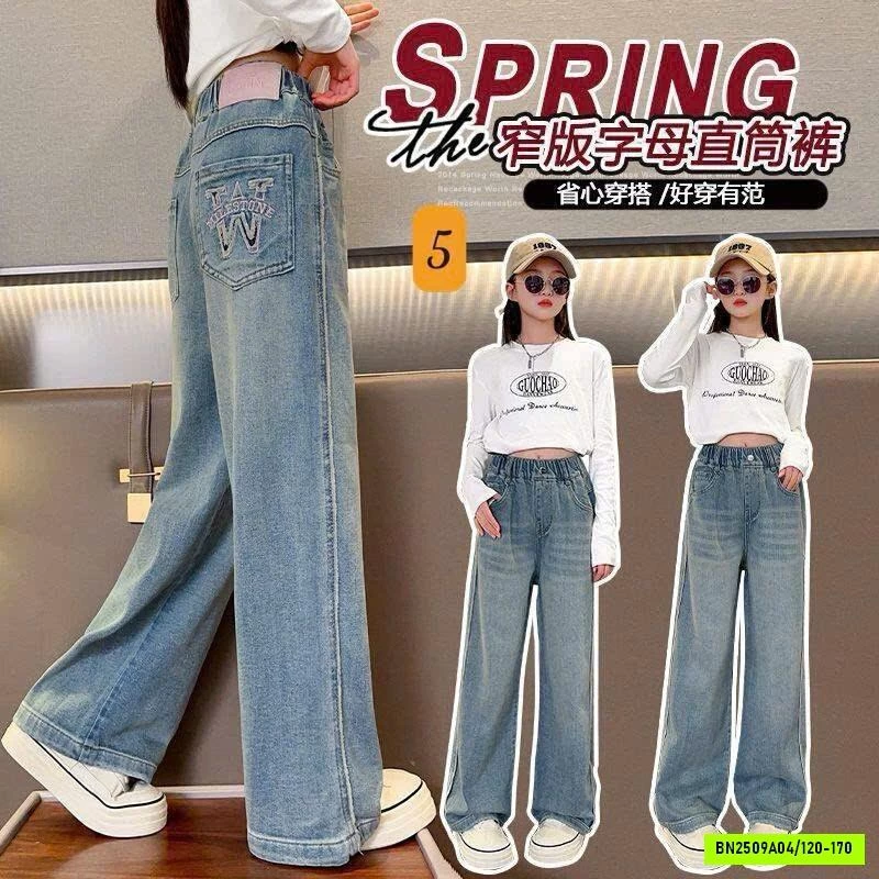 BST JEANS BAGGY BÉ GÁI