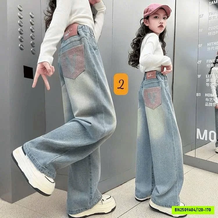 BST JEANS BAGGY BÉ GÁI
