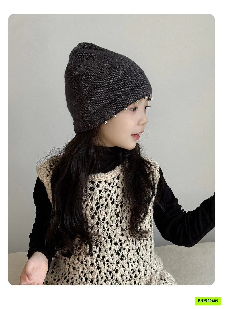 MŨ LEN HARAJUKU DỆT KIM TÁN ĐINH