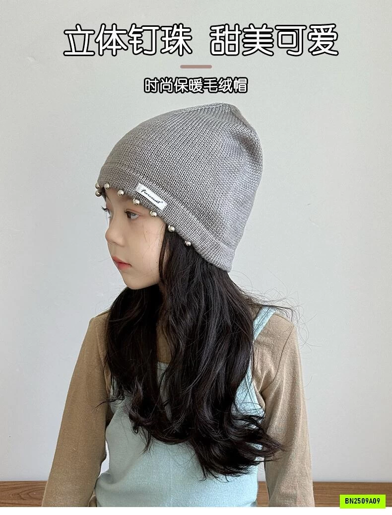 MŨ LEN HARAJUKU DỆT KIM TÁN ĐINH