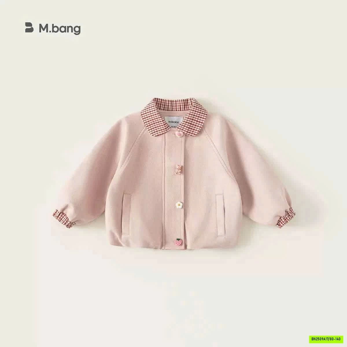 ÁO KHOÁC HỒNG MIX JEANS TRÁI TIM M.BANG