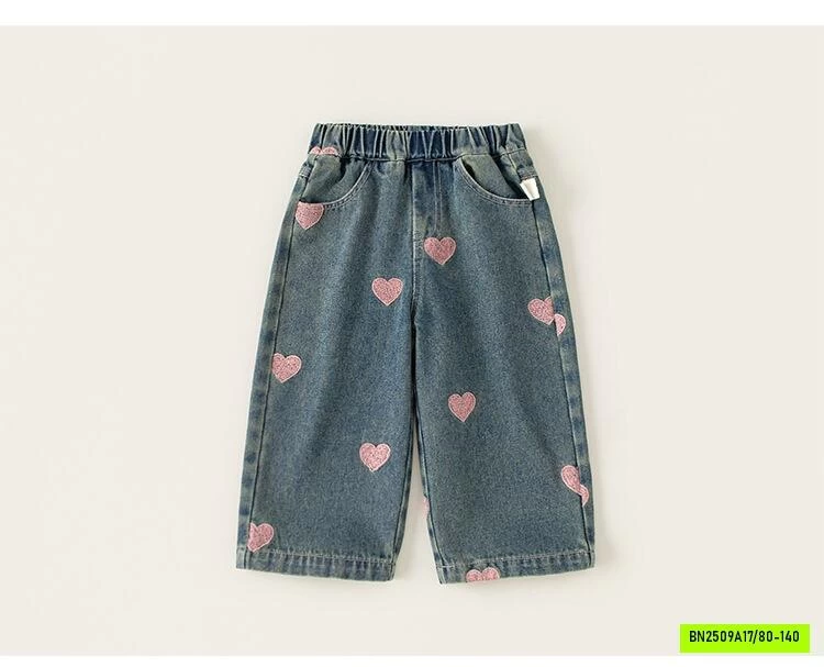 ÁO KHOÁC HỒNG MIX JEANS TRÁI TIM M.BANG
