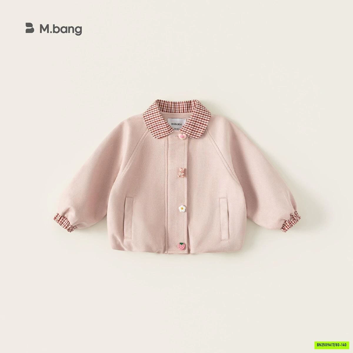 ÁO KHOÁC HỒNG MIX JEANS TRÁI TIM M.BANG