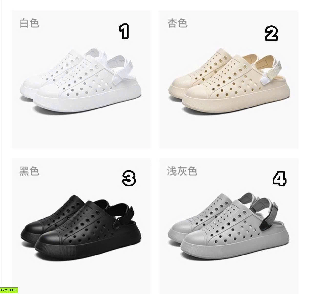 DÉP CROCS ĐỤC LỖ ĐẾ DÀY NAM NỮ