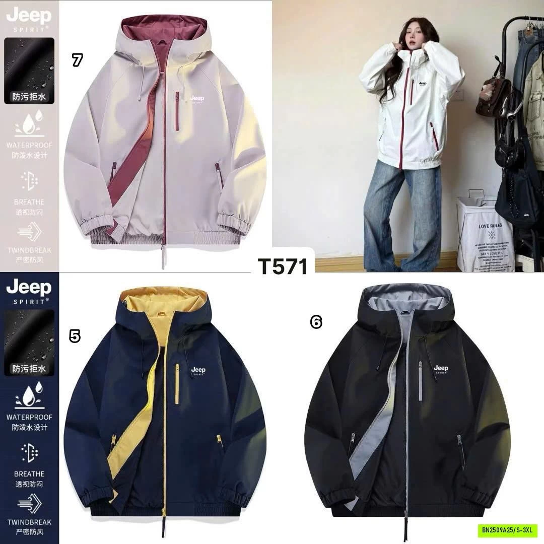 ÁO KHOÁC GIÓ JEEP 2 MẶT