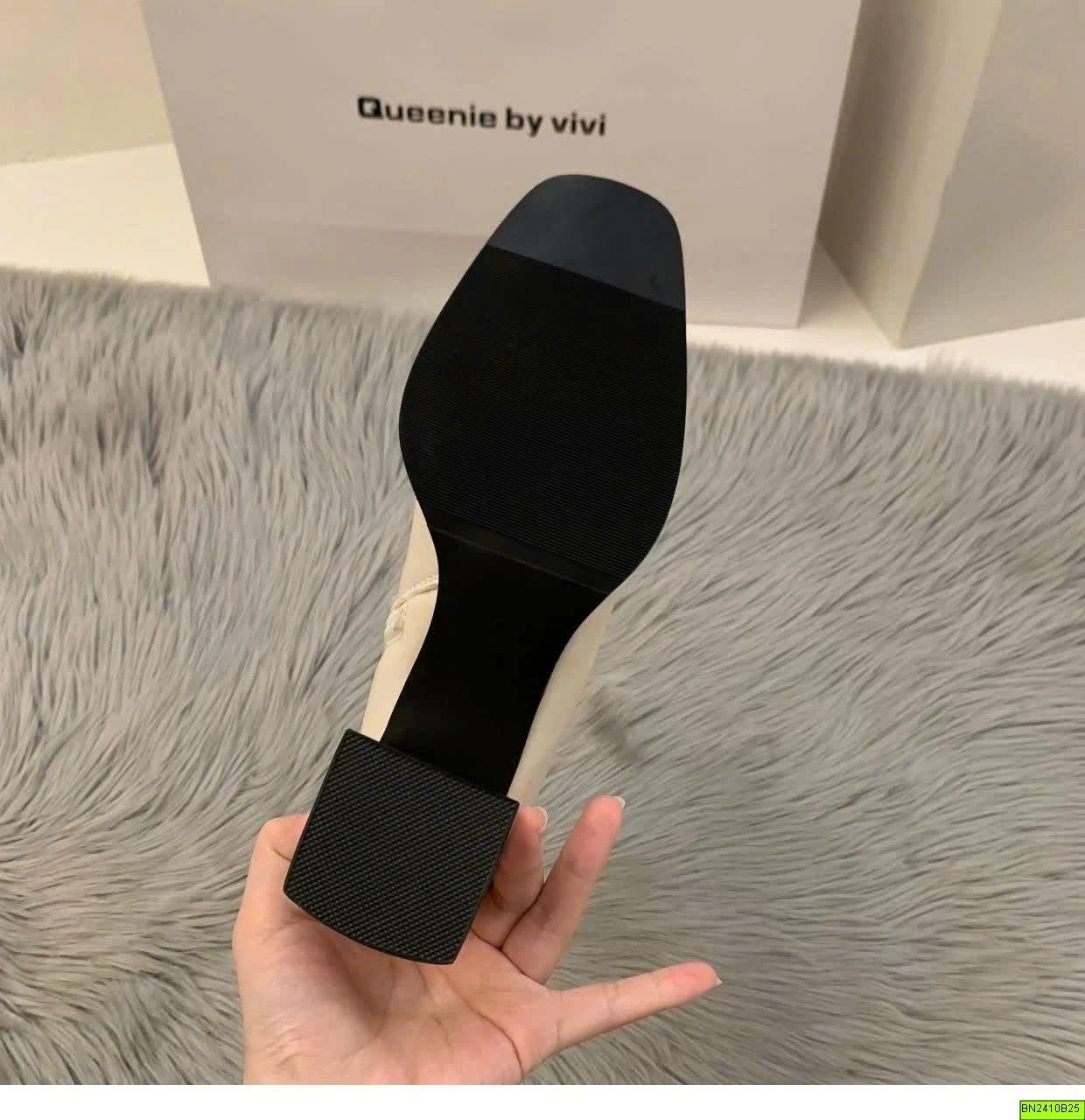 BOOT DA PU MŨI VUÔNG