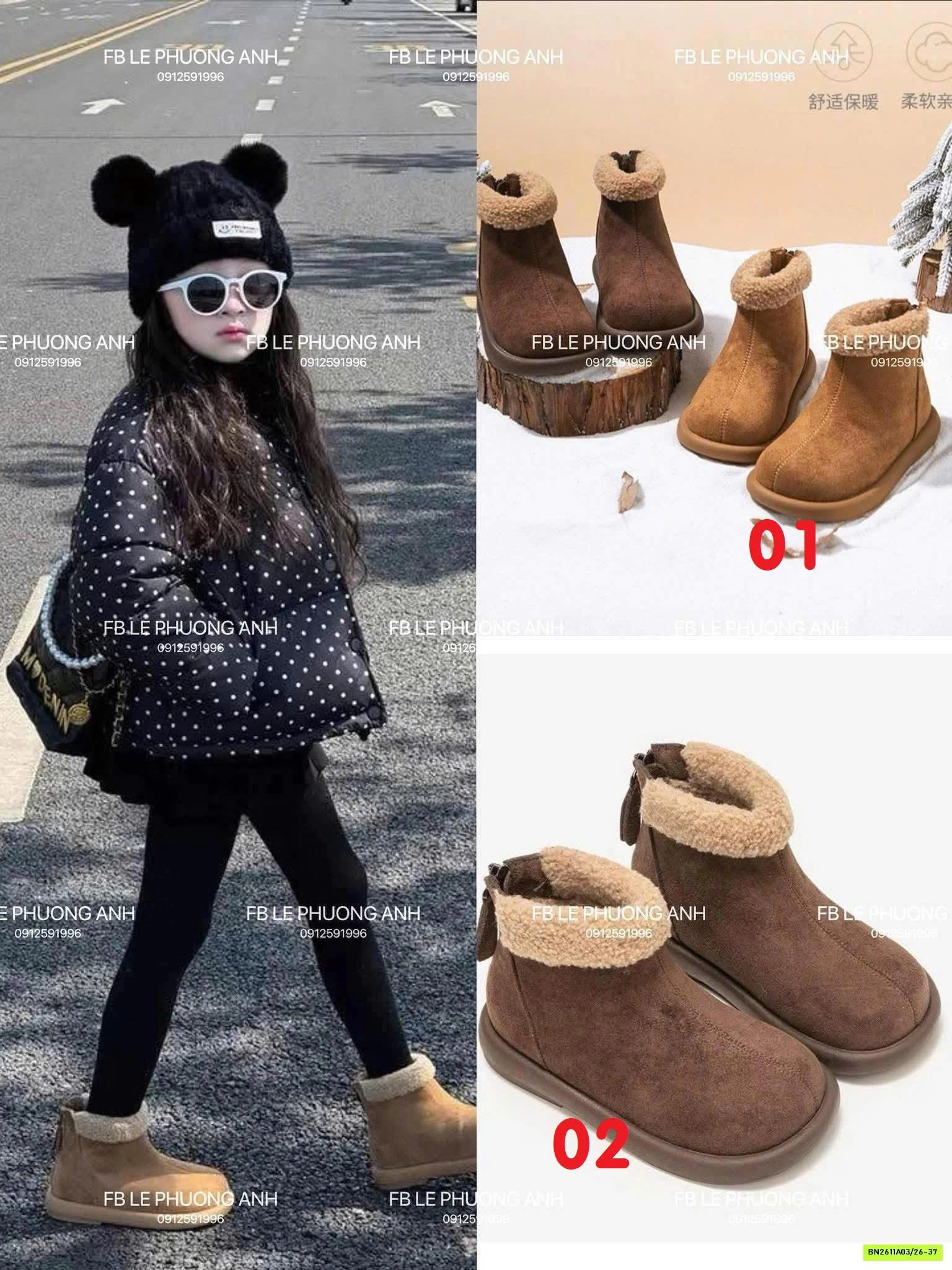 BOOT DA LỘN LÔNG CỪU CỔ THẤP