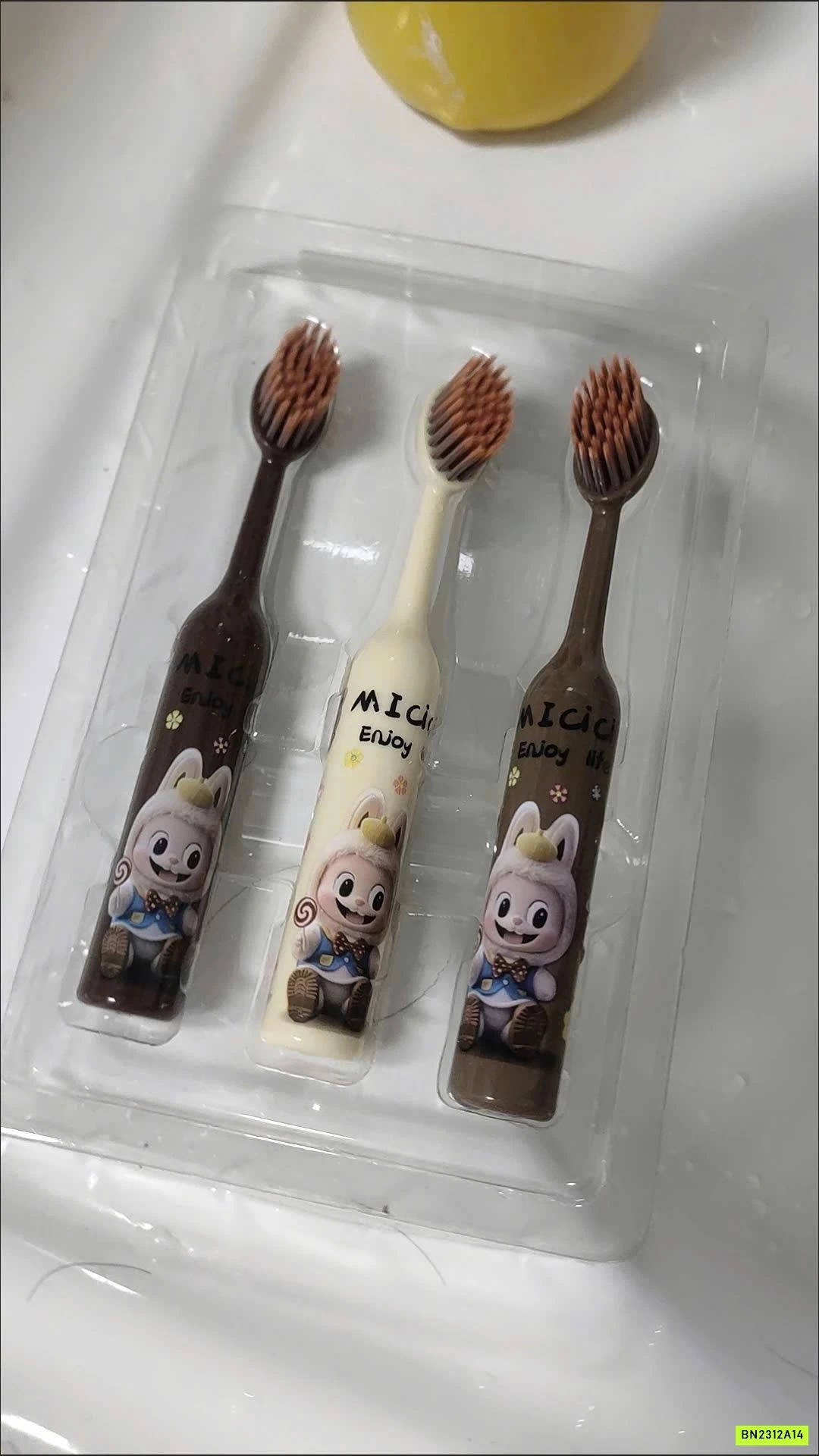 SET 6 BÀN CHẢI ĐÁNH RĂNG TRẺ EM ICICI HÌNH LABUBU