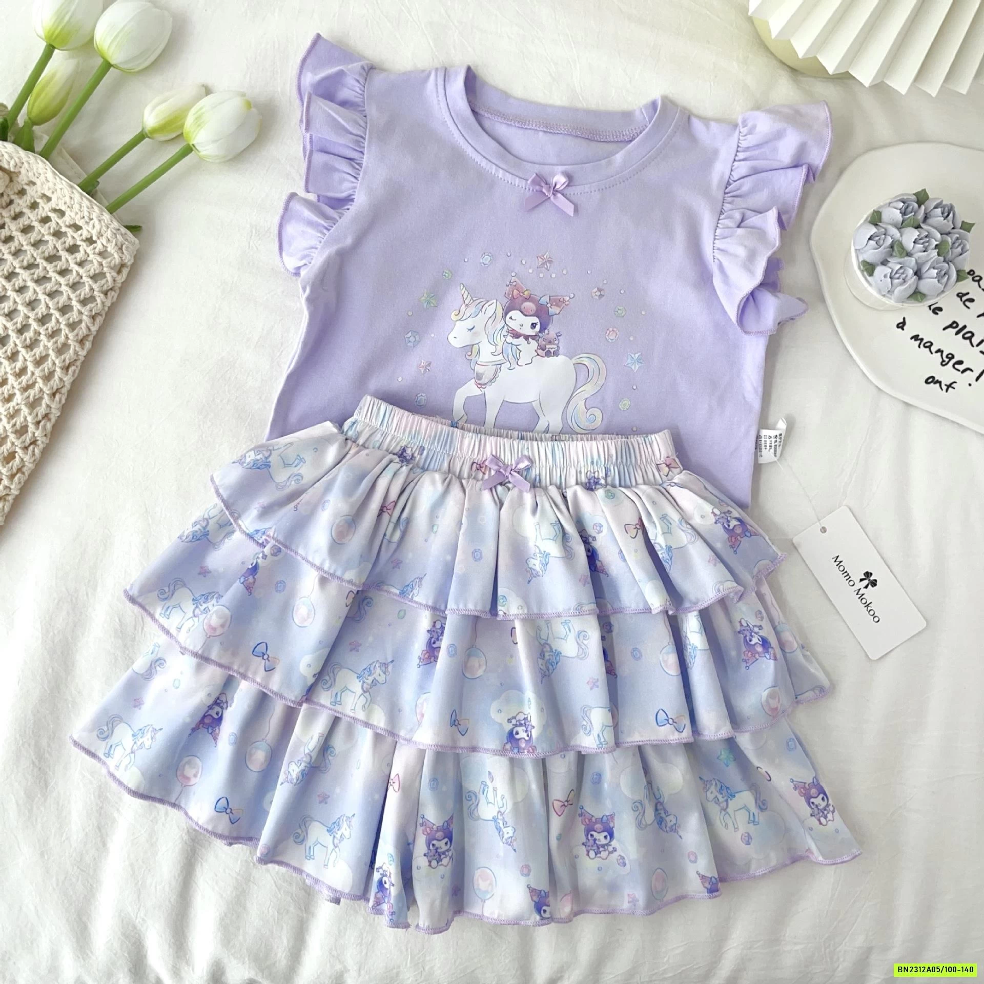 SÉT ÁO CÁNH TIÊN MIX CV XẾP TẦNG