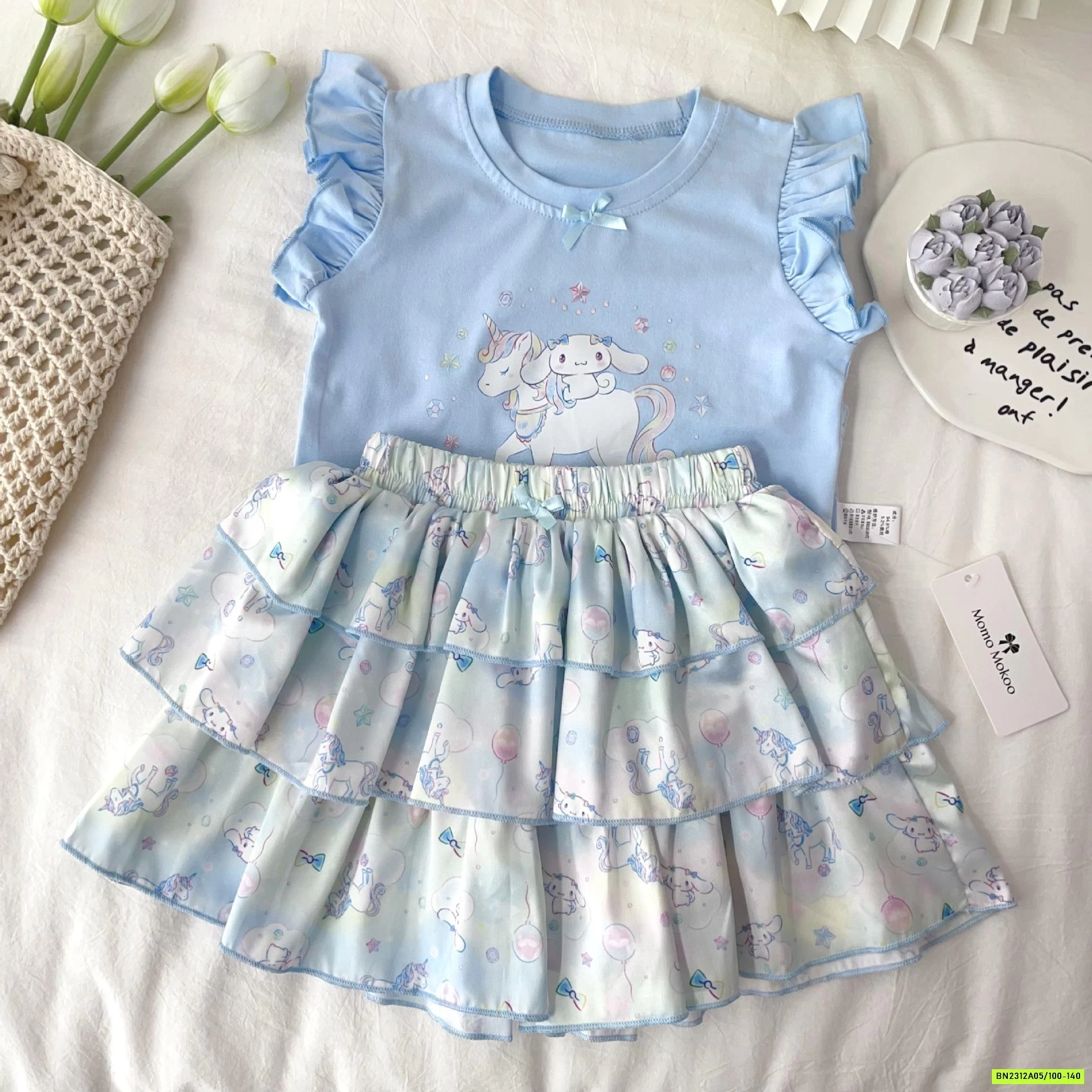 SÉT ÁO CÁNH TIÊN MIX CV XẾP TẦNG