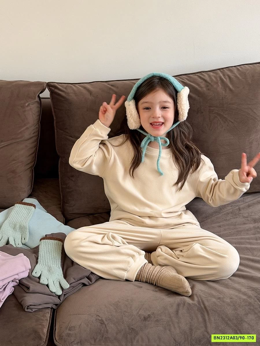 BỘ NỈ TRƠN MÀU 25H034 AMBB