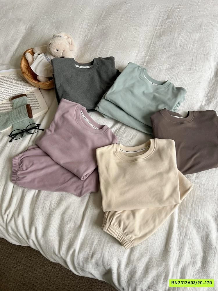 BỘ NỈ TRƠN MÀU 25H034 AMBB