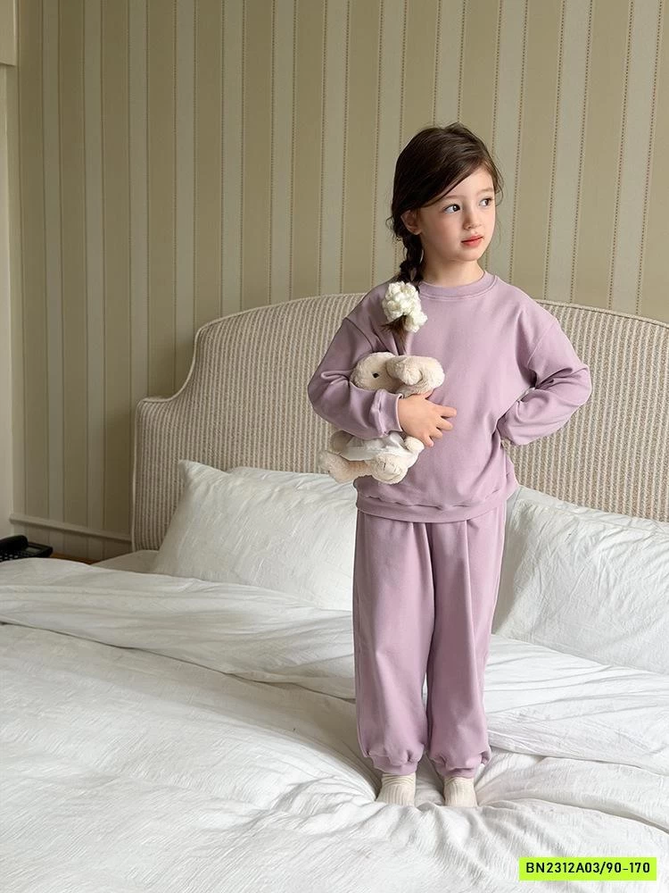 BỘ NỈ TRƠN MÀU 25H034 AMBB