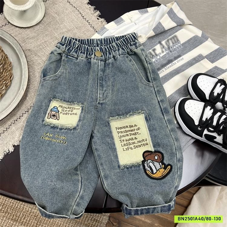 JEANS BAGGY THÊU VỊT DONAL