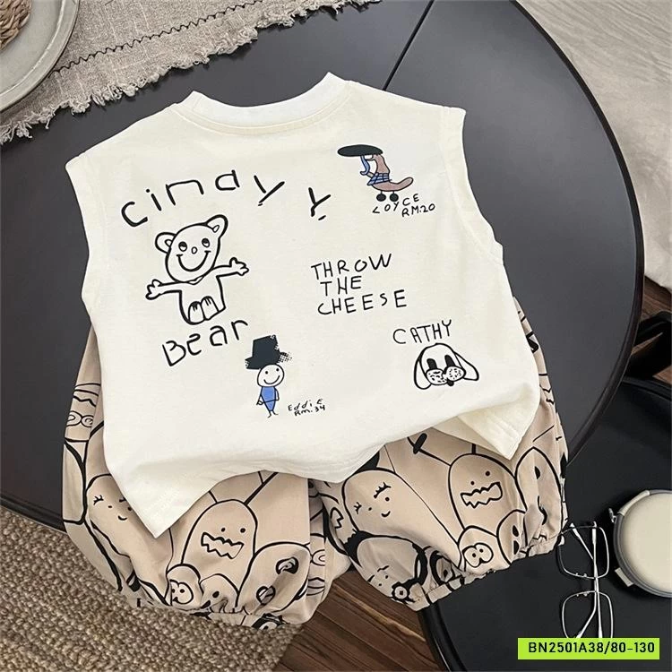 SÉT ÁO TANKTOP MIX QUẦN BOOM IN HÌNH