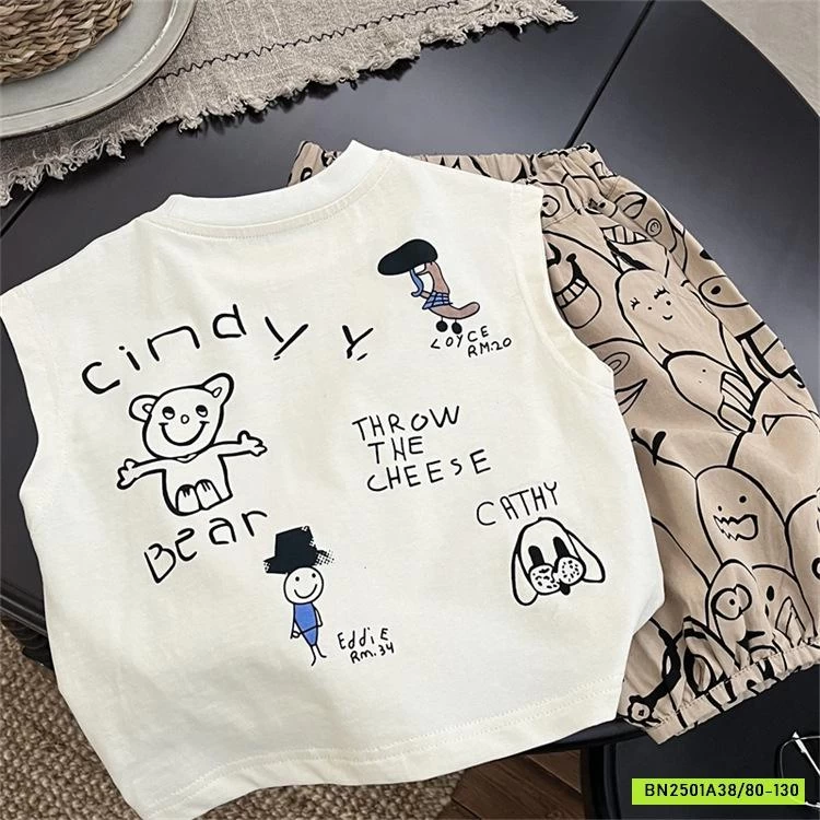 SÉT ÁO TANKTOP MIX QUẦN BOOM IN HÌNH