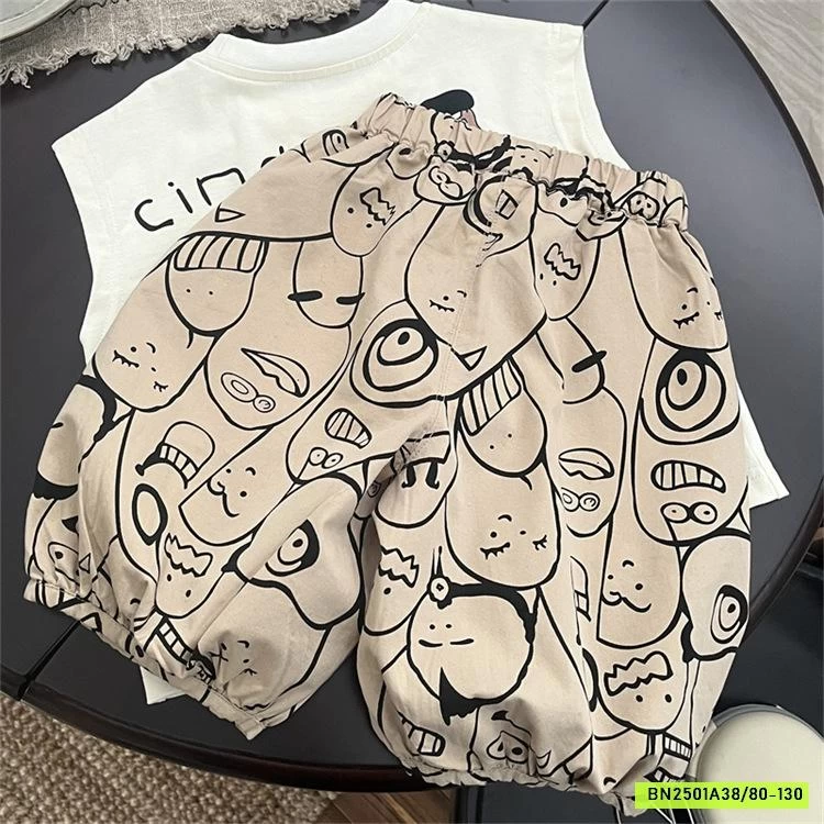 SÉT ÁO TANKTOP MIX QUẦN BOOM IN HÌNH