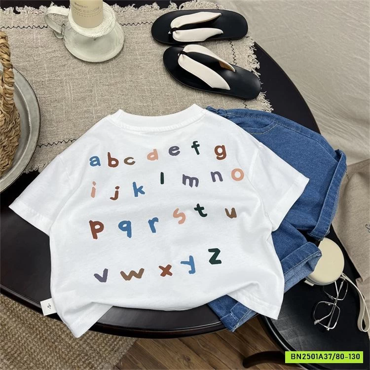 ÁO THUN CHỮ CÁI NGẮN TAY