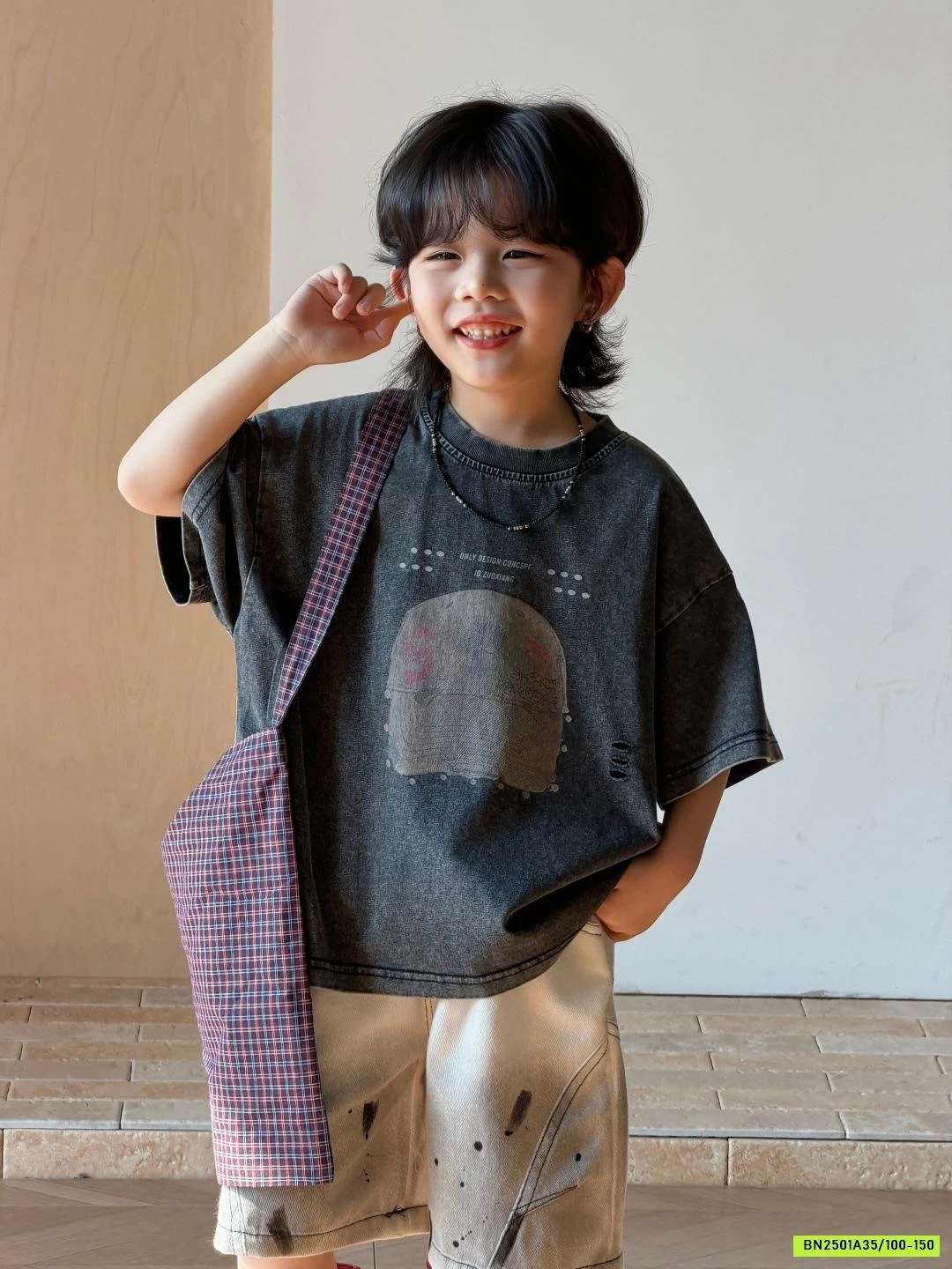 SÉT ÁO THUN ĐEN MIX SHORT VẢY SƠN