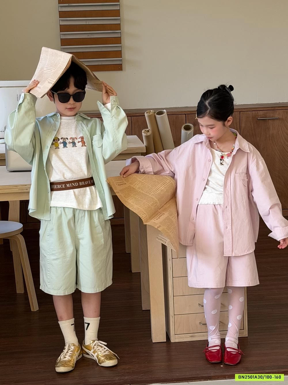 SET SƠ MI QUẦN SHORT KUMAIKIDS