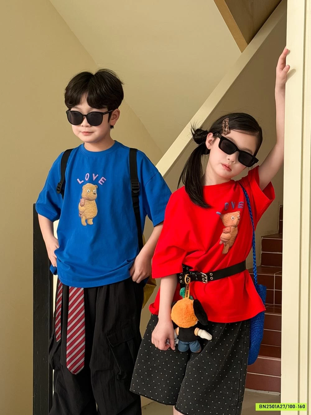 ÁO THUN LOVE NGỘ NGHĨNH KUMAIKIDS