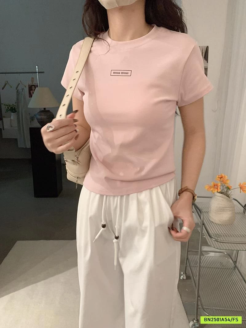 THUN BOZIP CỔ TRÒN MIUMIU