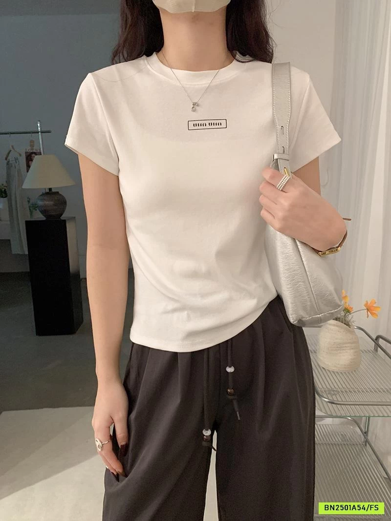 THUN BOZIP CỔ TRÒN MIUMIU