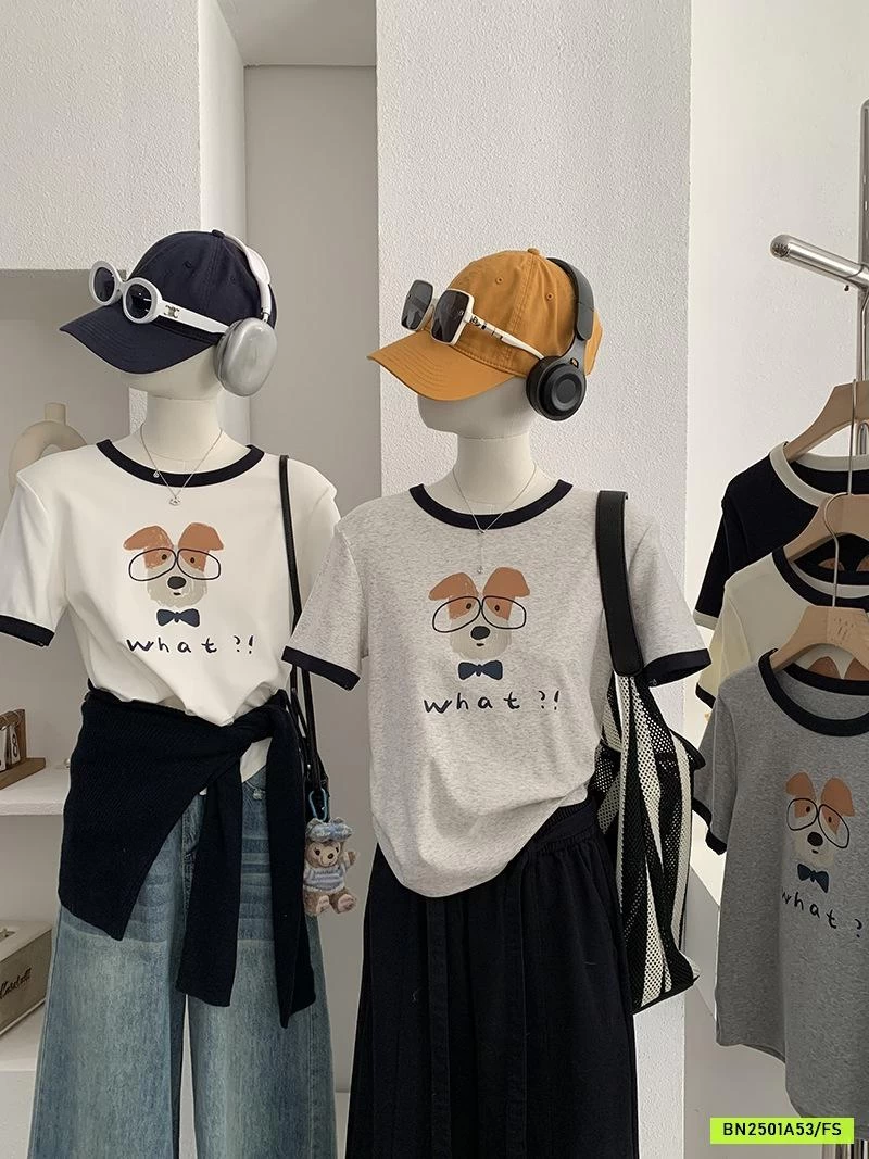 ÁO THUN CÚN CỔ TRÒN