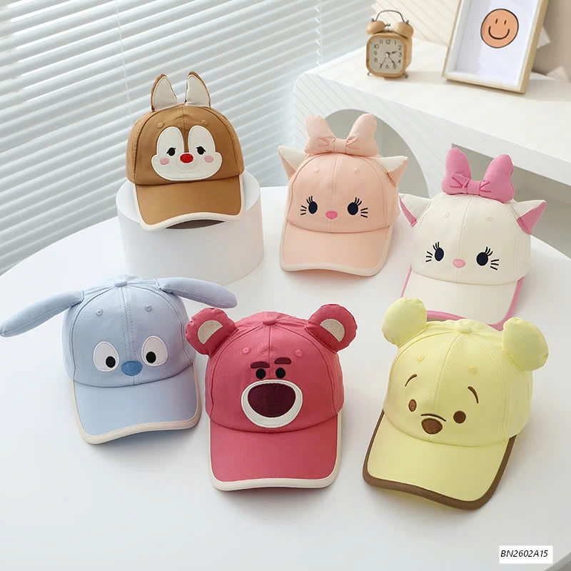 MŨ LƯỠI TRAI HOẠT HÌNH TAI 3D