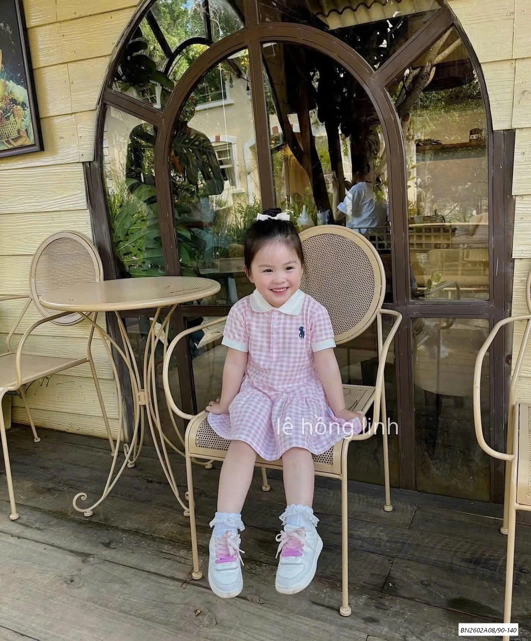 ĐẦM POLO CARO HỒNG