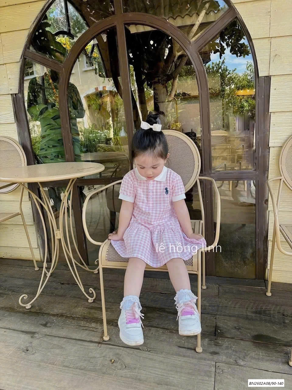 ĐẦM POLO CARO HỒNG