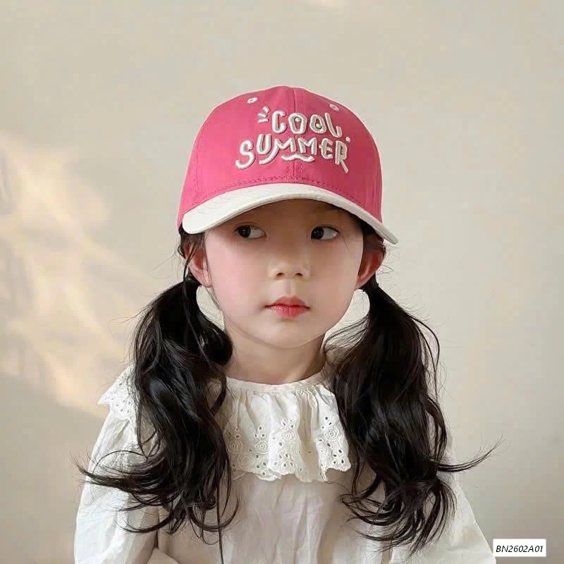 MŨ KẾT PHỐI MÀU THÊU CHỮ